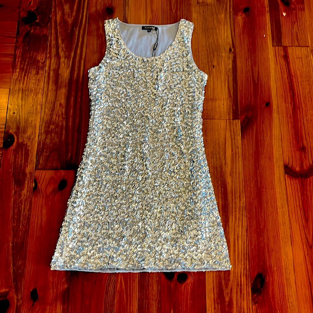 Silver Sequin Dress
